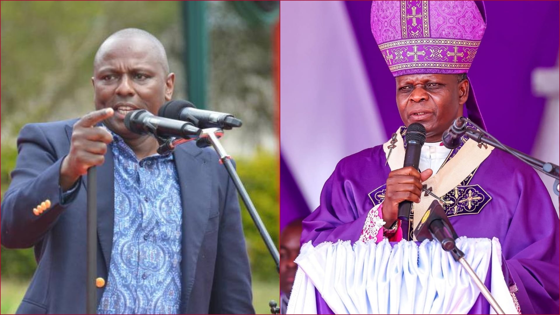 Kikuyu MP Kimani Ichung'wah accused members of the clergy for being biased.